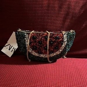 SEQUIN WATERMELON CROSSBODY BAG